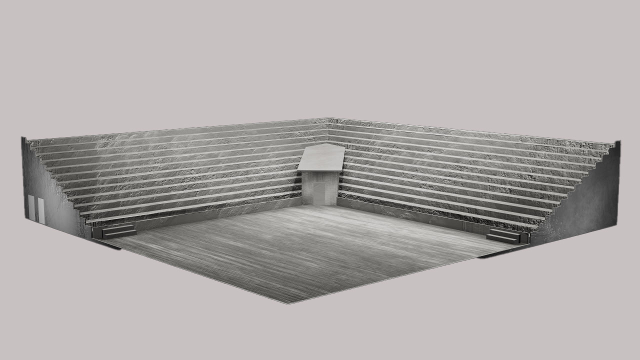 Амфитеатр и арт-объекты